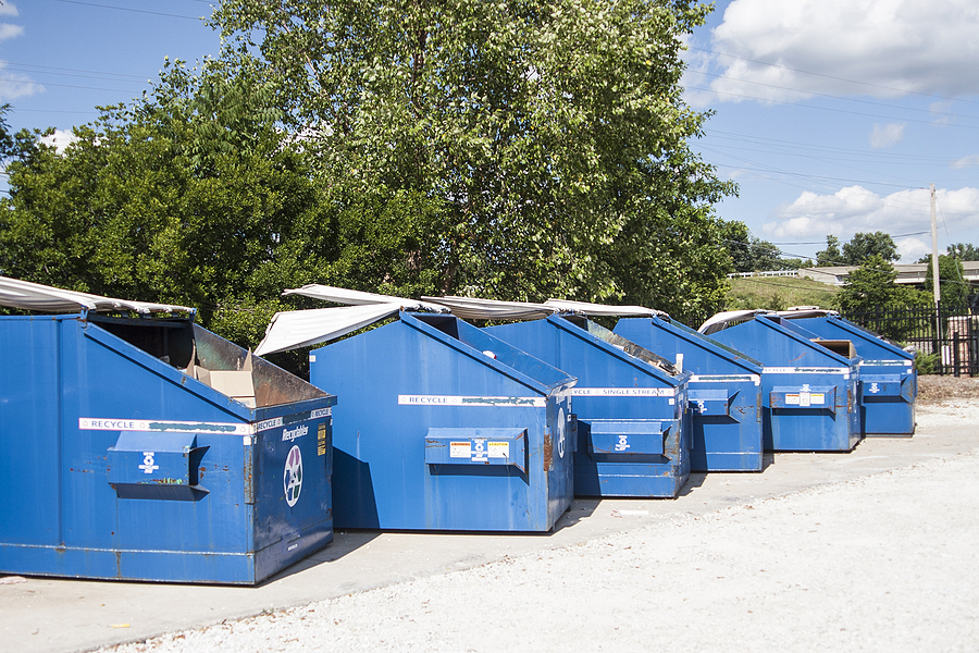 dumpsters used for recycling